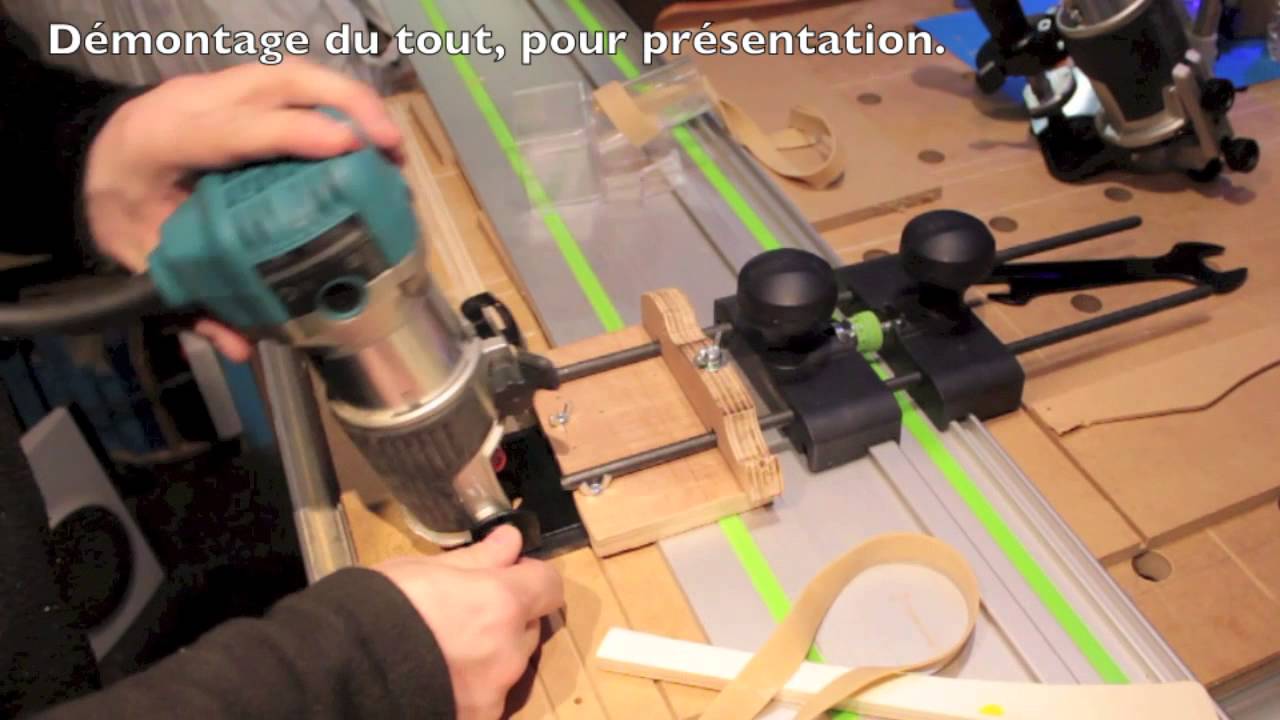 video 117 - Défonceuse Makita RT0700CX3J sur rail Festool 