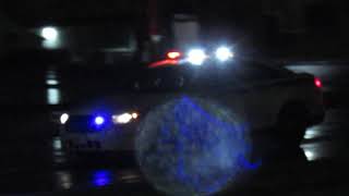 Baltimore county police responding to a 2 car accident