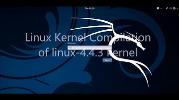 linux kernel compilation on Kali linux
