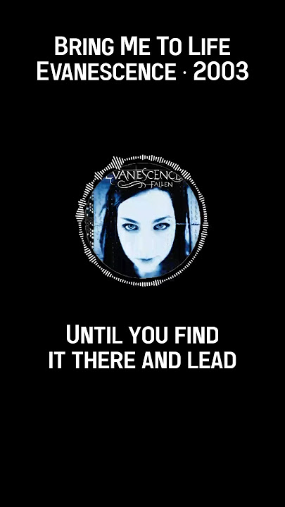 Bring Me To Life • Evanescence ‧ 2003 #evanescence #music #song #feedshorts #shorts #amylee