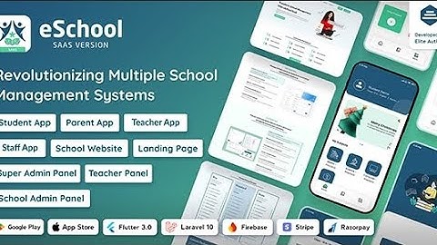 School Management with eSchool SaaS  | Full Flutter and Laravel