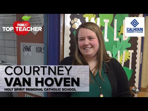 FOX54 Top Teacher Courtney Van Hoven of Holy Spirit Regional Catholic School