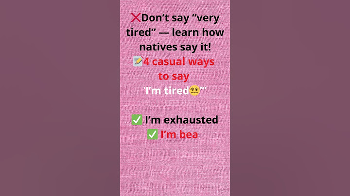 4 Casual Ways to Say "I’m Tired" 😴 (Sound Natural!)