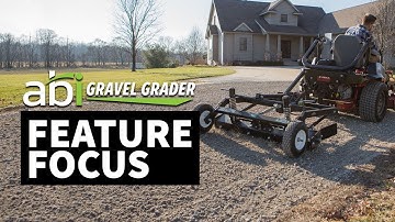 ABI Gravel Grader - Driveway Grader for Lawn Tractor and Zero-turn Mower