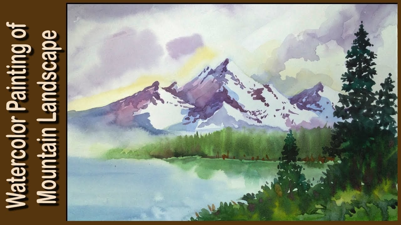 Watercolor Mountains - How to Paint Mountains for Beginners