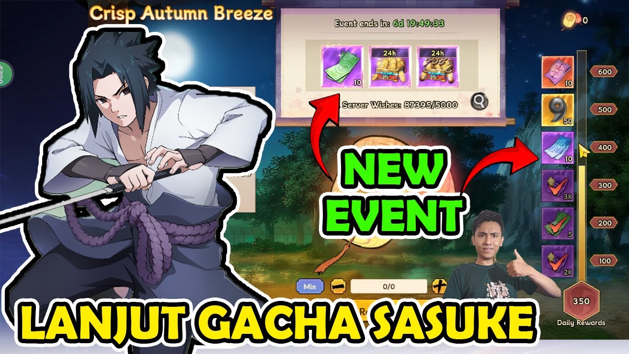 NEW EVENT TERBAIK F2P !! LANJUT GACHA SASUKE LIMITED UNTUK UPGRADE STAR - SHADOW HAND SEAL
