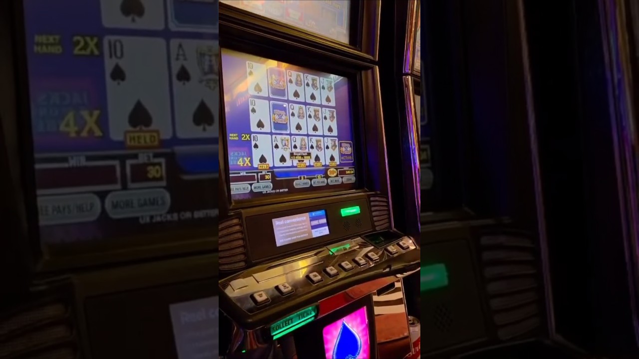 ROYAL FLUSH! Watch me do my little dance! #jackpot #gamble #casino #slots #lasvegas #cruise