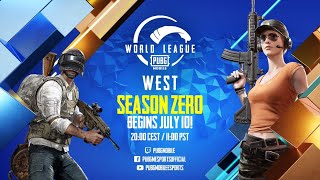 [ENGLISH] PMWL WEST - Opening Weekend | Day 1 | PUBG MOBILE World League Season Zero (2020)