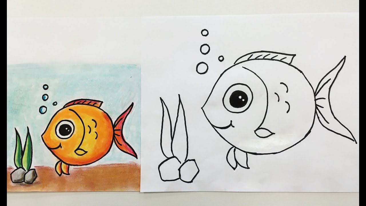 New How To Sketch Draw A Fish for Kindergarten