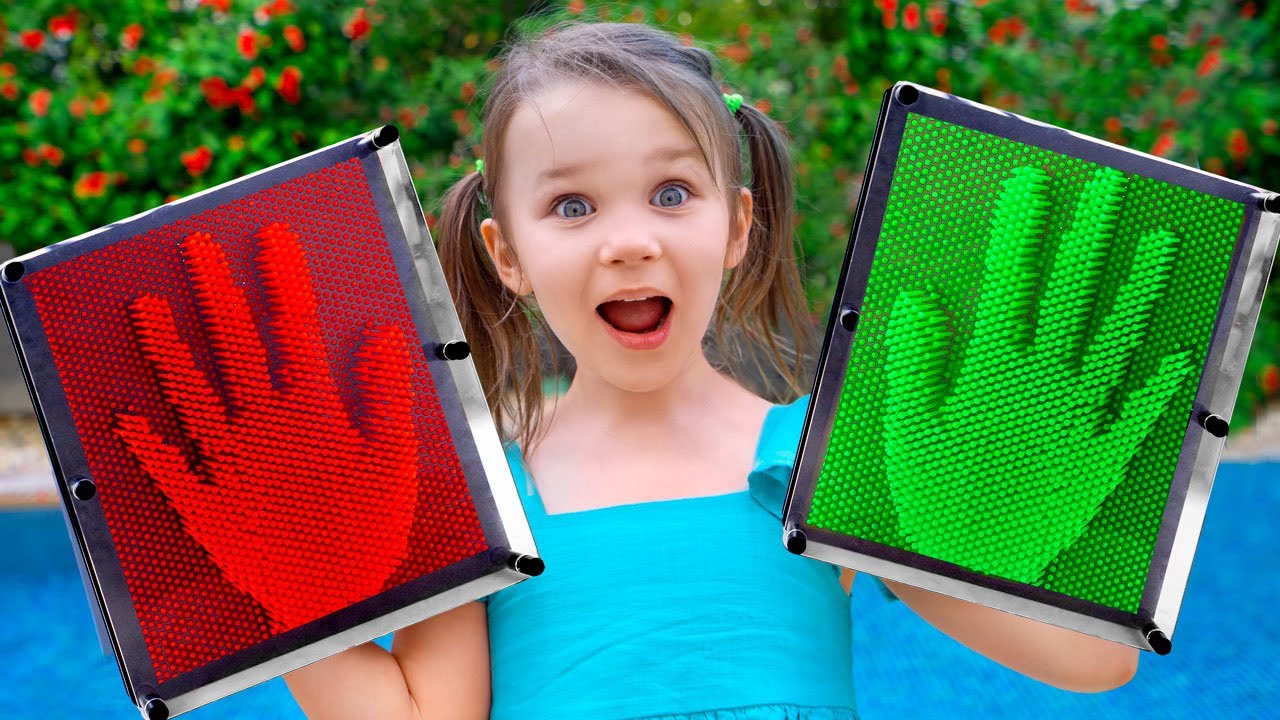 Five Kids Play with Epic 3D Pin Art Toy Challenge YouTube