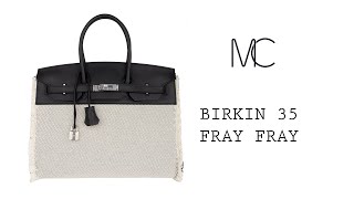 Hermes Birkin 35 Fray Fray only at ECJ Luxe Collection