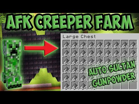 Cara Membuat Creeper Gunpowder Farm - Minecraft (Java Edition)