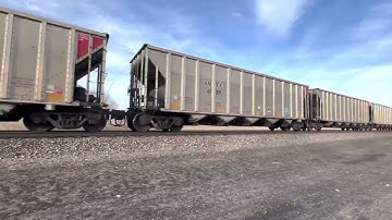 BNSF #6295 Leading & NB Empty Energy Coal Train With Two DP Units 2/5/23
