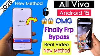 All Android 15 Vivo 5g Frp New Security Update Google Account Bypass | vivo v40e frp bypass 2025