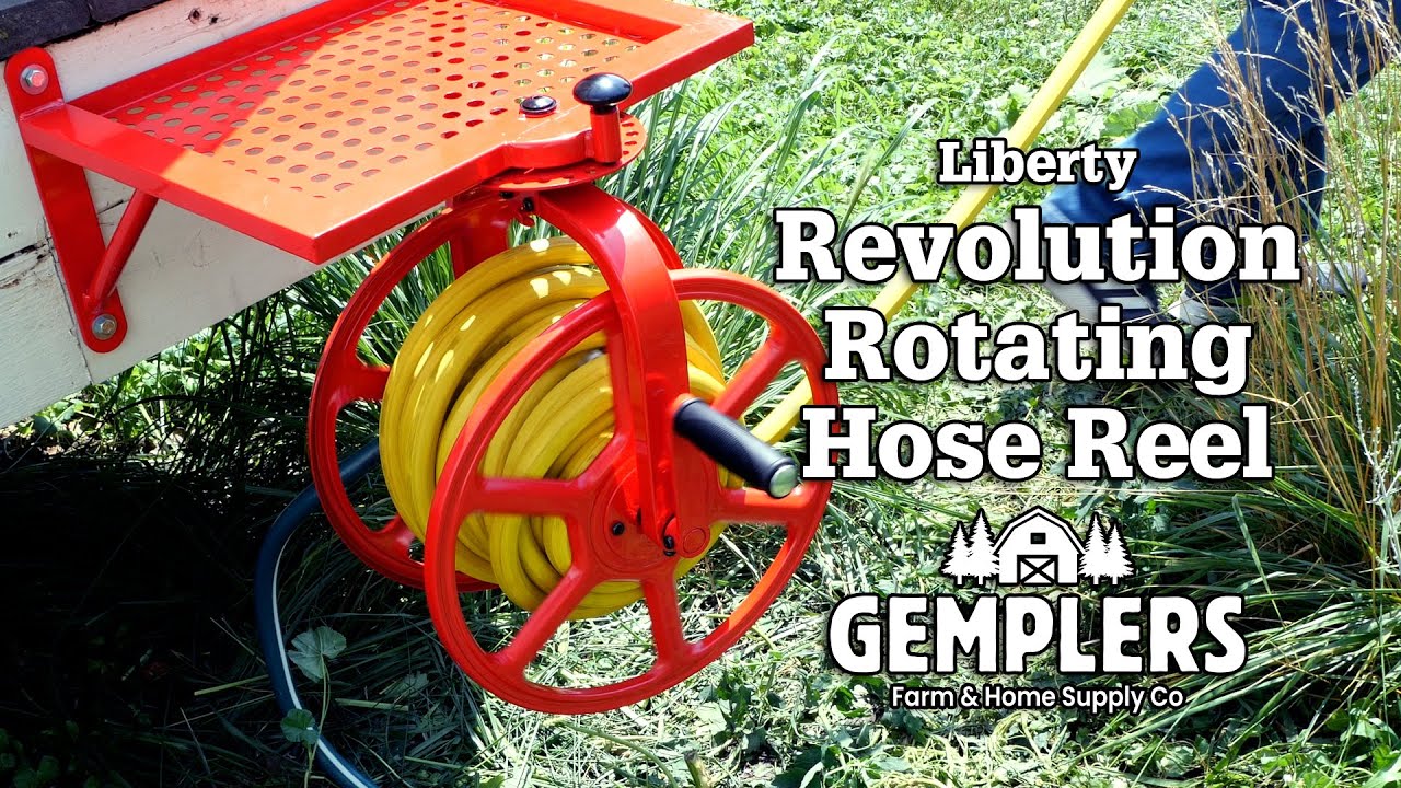 Liberty Garden Revolution Wall-Mount Rotating Hose Reel