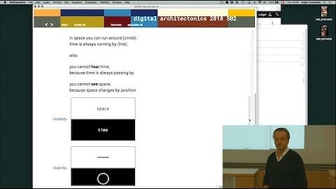 Ludger Hovestadt - Digital Architectonics S02E01: Eye and Ear / Part 1