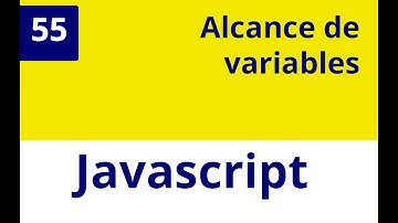 Capítulo 55 JS - Alcance de variables en Javascript