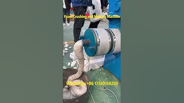Foam Crushing and Melting Machine: Efficiently Reducing Volume And Promoting Recycling!#recycling