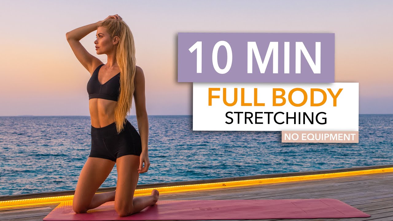 ⁣10 MIN FULL BODY STRETCHING - relax, end your workout, tight muscles I Pamela Reif