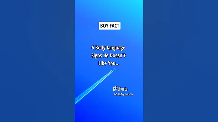 A Boy’s Body Language If He Doesn’t Like You… #shorts