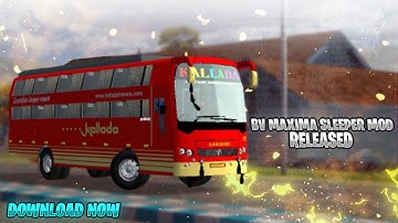 BV MAXIMA SLEEPER BUS MOD RELEASED😍 || DOWNLOAD NOW || SK GAMING TECH