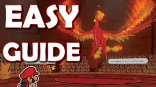 EASY Fire Vellumental BOSS GUIDE! Paper Mario: The Origami King WALKTHROUGH/ TUTORIAL