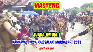 Mantap...juara Umum 1 Masteng Karnaval Desa Kalisalak-Margasari Hut Ri 80