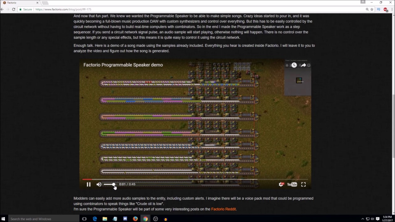 FFF #175 (Circuit Network Speakers!) - Factorio Friday Facts