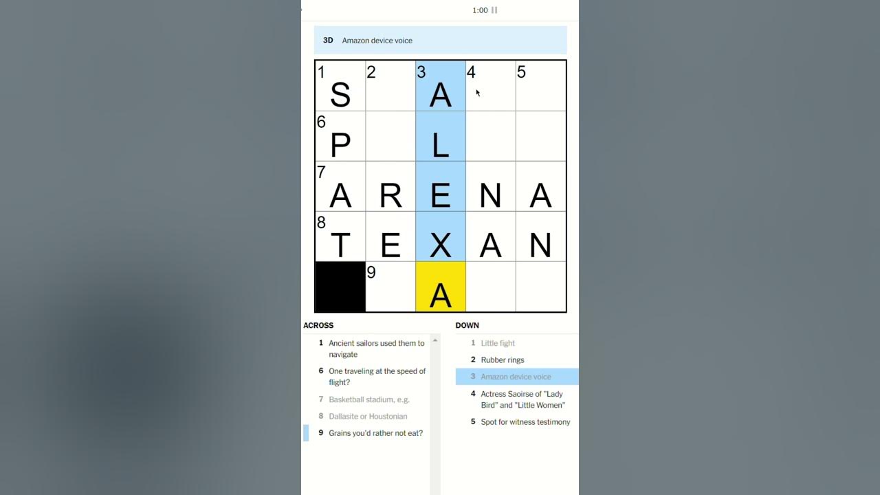 Mini Crossword Oct 14 NYT Games JaxQuest YouTube
