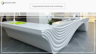 100% Acrylic countertops, Vanity Tops, Worktops