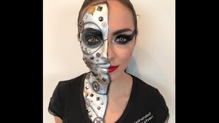 Cyborg Makeup Timelapse