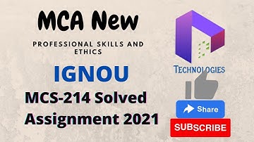 MCS-214 Solved Assignment || MCA New || IGNOU || DalalTechnologies