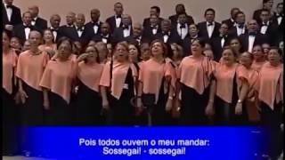 Video thumbnail of "HINO 578 Harpa Cristã - Sossegai - Coral AD Belém"