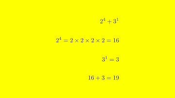 Solving Integer Exponents Problem: 2^4 + 3^1 | Step by Step Solution | Math Tutorial