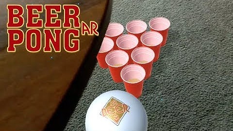 Beer Pong AR Gameplay