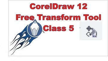 CorelDraw 12 - Free Transform Tool - Class 5 | Lunar Computer College