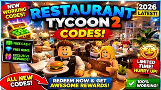 🔥 ALL NEW Restaurant Tycoon 2 Codes (2026) 💰 Free Cash & Rewards! Roblox Working Codes