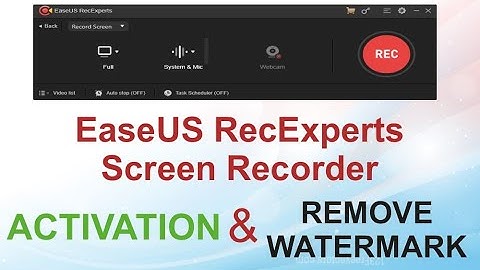 EaseUS Screen Recorder ACTIVATION | EaseUS RecExperts | No Watermark |