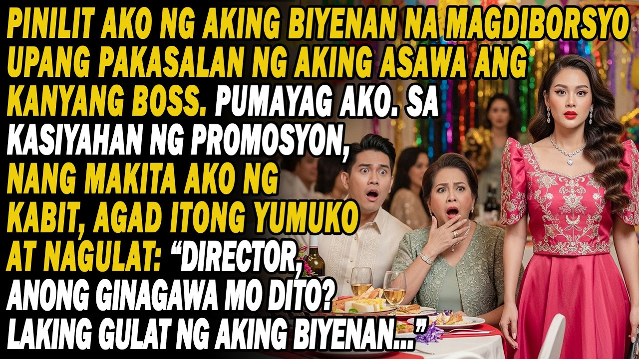 Pinilit Ng Biyenan Ko Iwan Ang Asawa Para Sa Boss Niyang Babae💔😣Sa Party Ng Promosyon😏Lumuhod Siya…