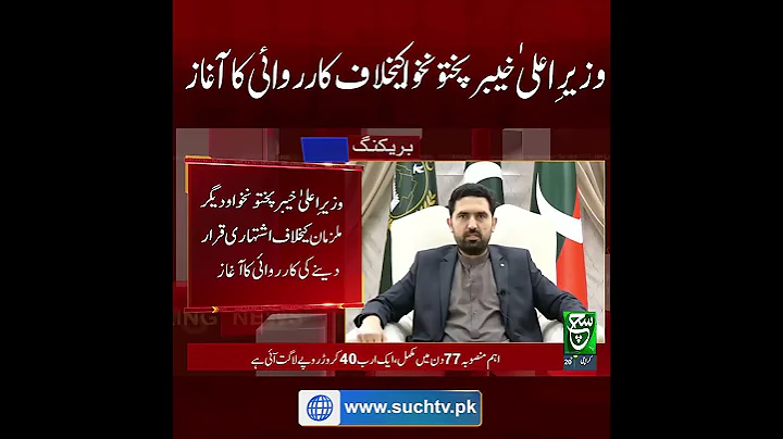 Legal Action Begins  Against Khyber Pakhtunkhwa Chief Minister Sohail Afridi | Breaking News