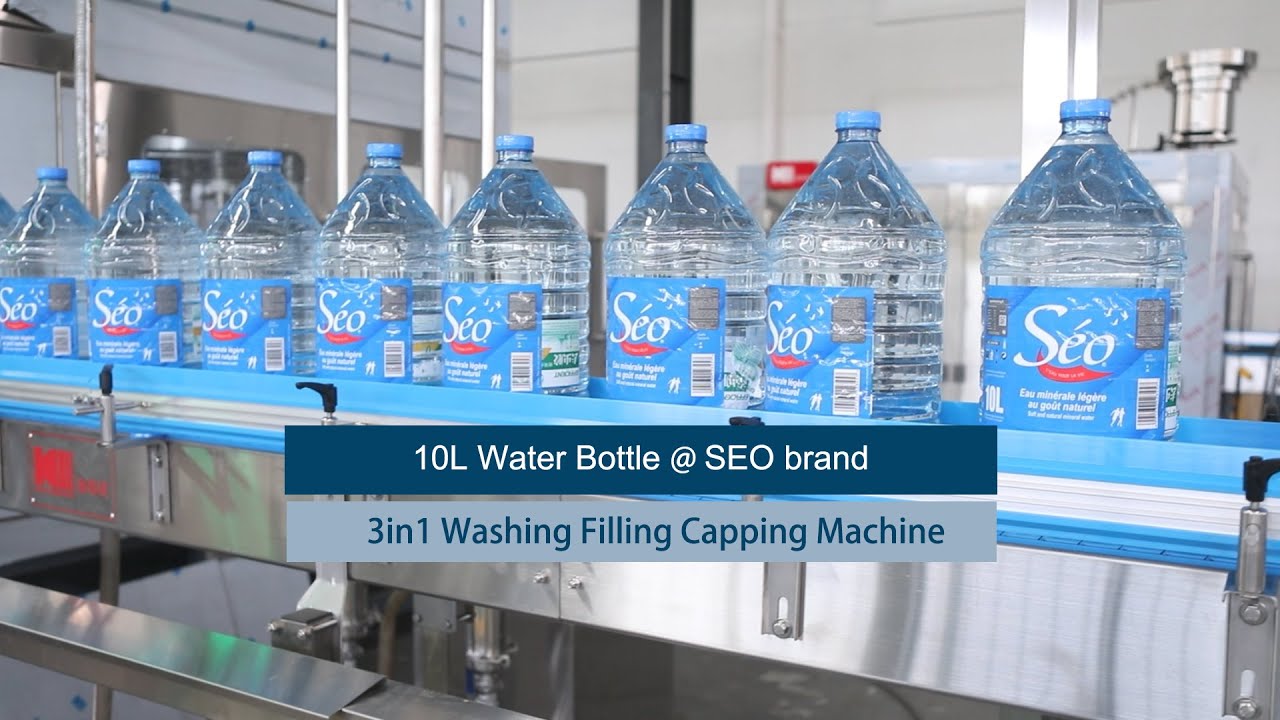 10L water bottle SEO brand 3 in 1 washing filling capping machine