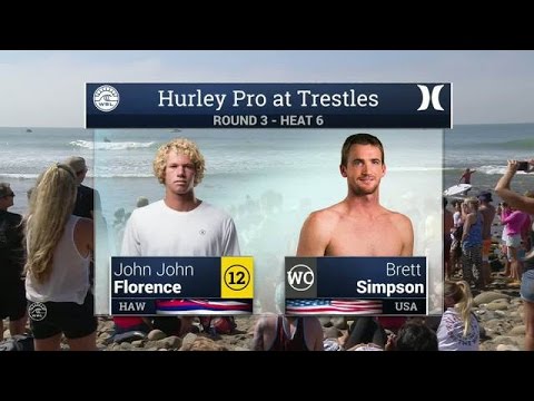 John John Florence vs Brett Simpson - 2016 Hurley Pro at Trestles