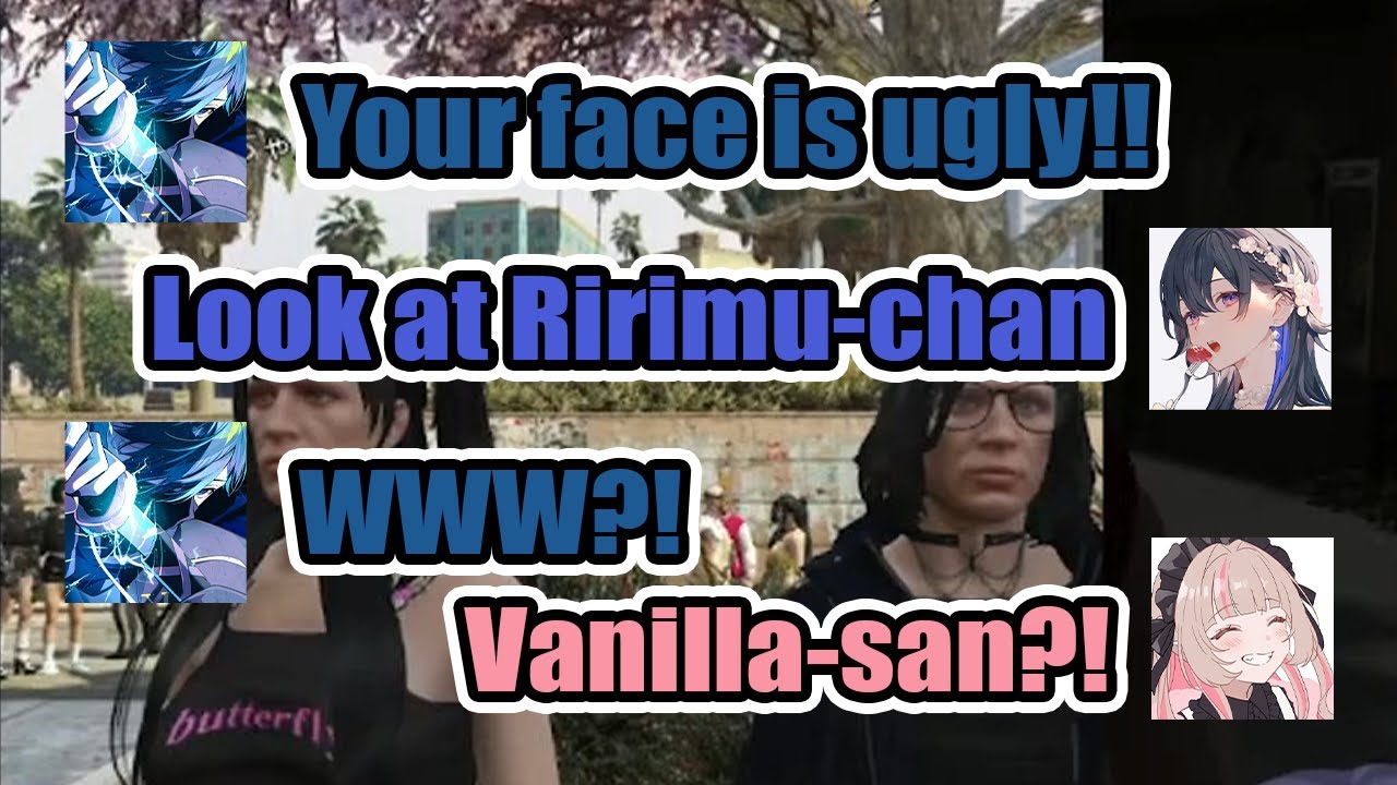 Uruha & Ririmu's Bugged Face Incident【GTAV MADTOWN β】(VSPO / Eng Sub)