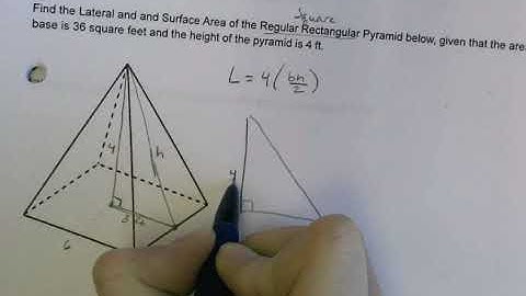 Geom: 10.5-2 Surface Area of Pyramids