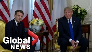 NATO summit: Trump, Macron clash on NATO spending, Kurds during bilateral meeting | FULL