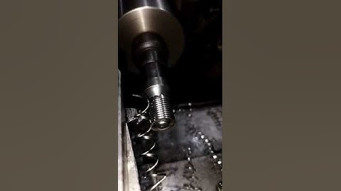 Threading Process In Lathe Machine #shorts