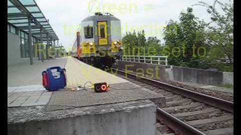 Train Detection using Radar QT50RAFQ under plateform edge
