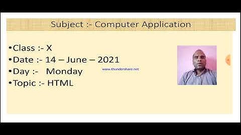 Class X Computer Application 14 06 2021 By Mr  Praveen Singh