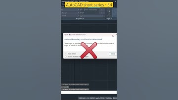 ✅Error solved in Haching - A closed boundary could not determined short - 54 #shorts #new #autocad