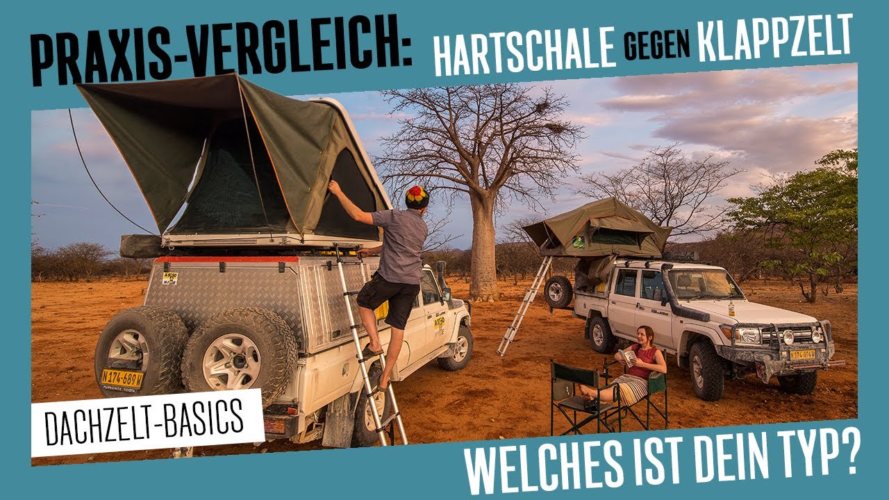 Dachzeltvergleich - Hartschale oder Klappzelt?